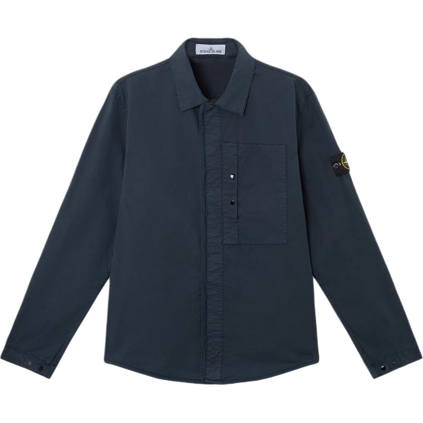 Мужская рубашка STONE ISLAND (военно-морской синий)