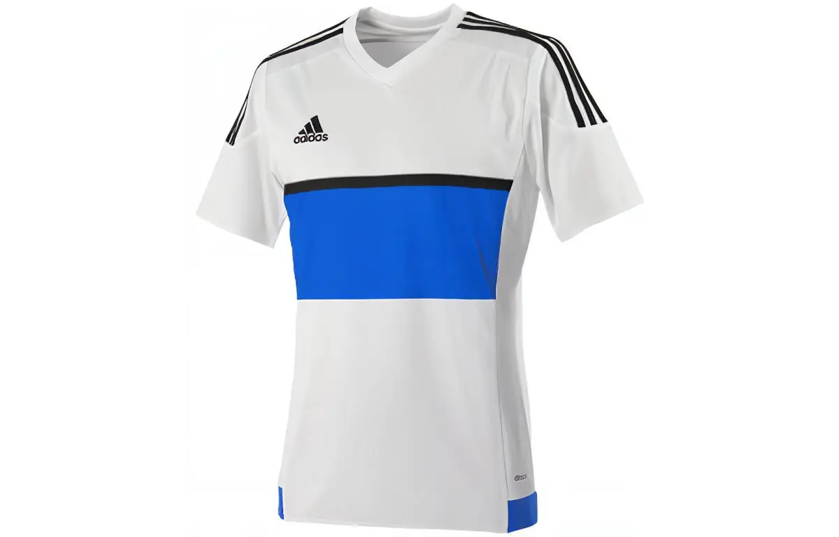 Adidas Soccer Jerseys Men's Blue Moderate Straight Fit