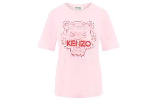 KENZO T Shirts Women's Light Pink Crew Neck Moderate