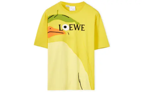 LOEWE x QIANYUQIANXUN,LIANMINGKUAN SS22 T Shirt Women's Yellow