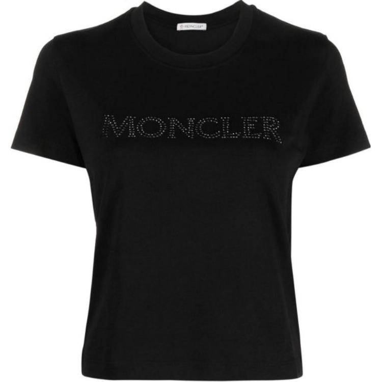 Женская футболка Moncler (черная)