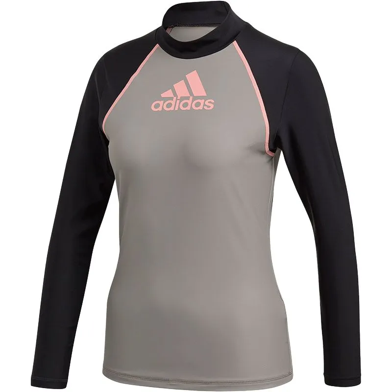 Adidas T-Shirts Women's Gray Crew Neck Moderate