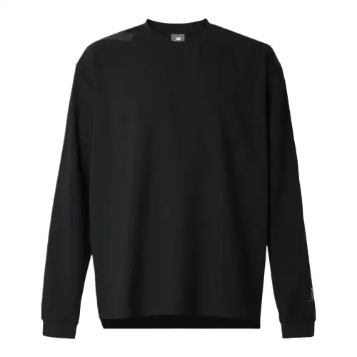 New Balance Black Out Collection Premier Edition Woven Long Sleeve Top T Shirt Men's Black
