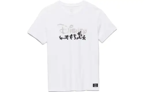 Vans X Disney T Shirts Women's White Crew Neck Moderate Straight Fit
