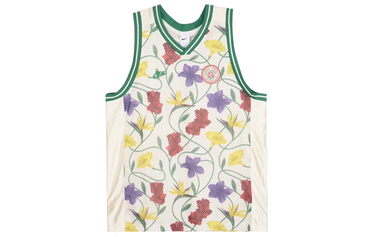 Nike Basketball Jerseys Men's Light Ivory White Moderate Straight Fit
