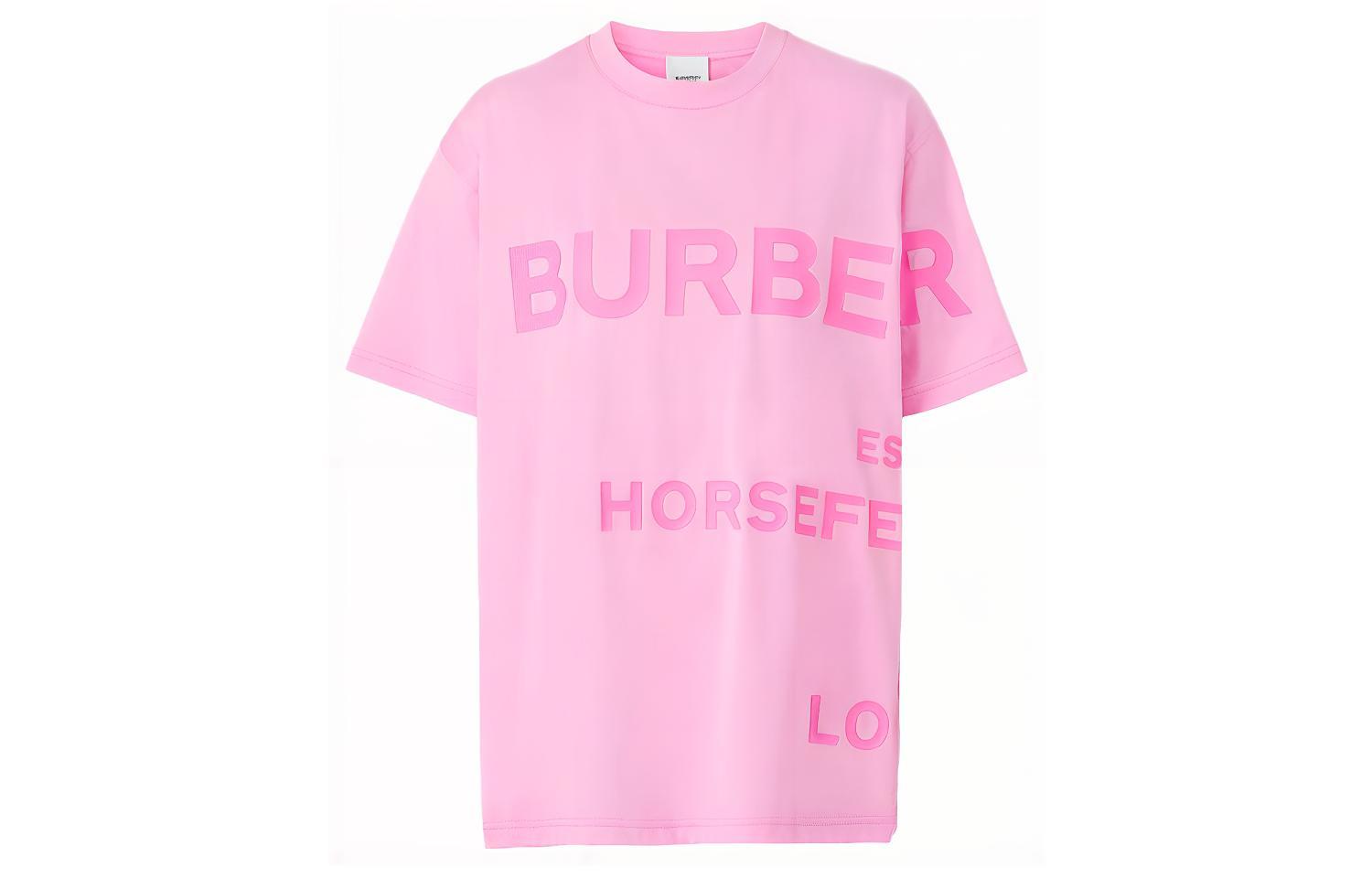 Женская футболка Burberry (розовая)