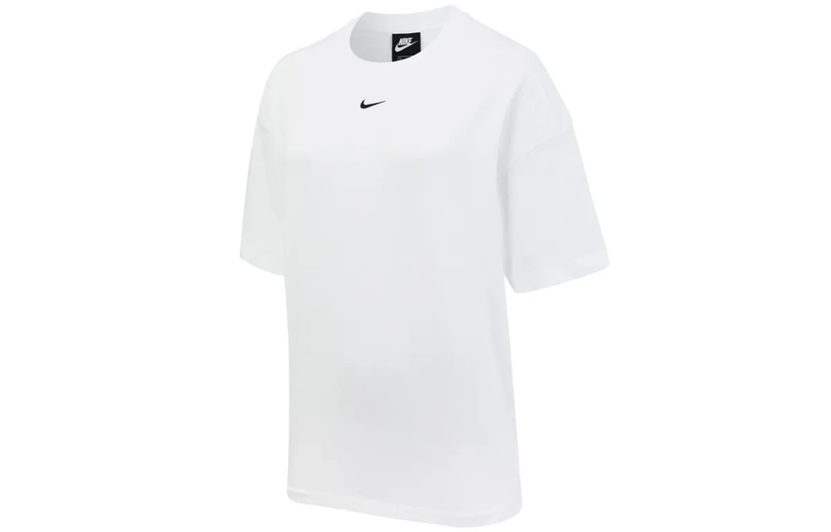 Nike Drop Shoulder Sleeve T Shirt Women's White