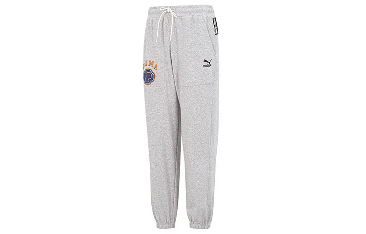 PUMA Sports Pants Men's Gray Moderate
