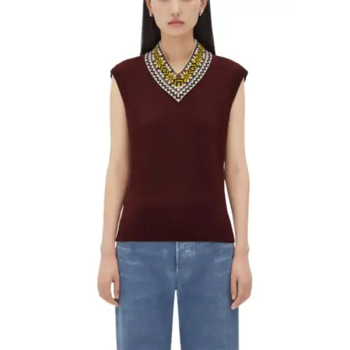 Bottega Veneta Tank Top Women's Dark Red