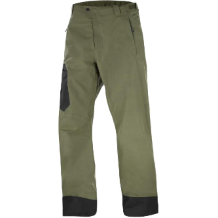 SALOMON Ski Pants Men’s Green Straight Fit