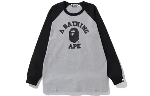 A BATHING APE Raglan Sleeve T Shirt Women's