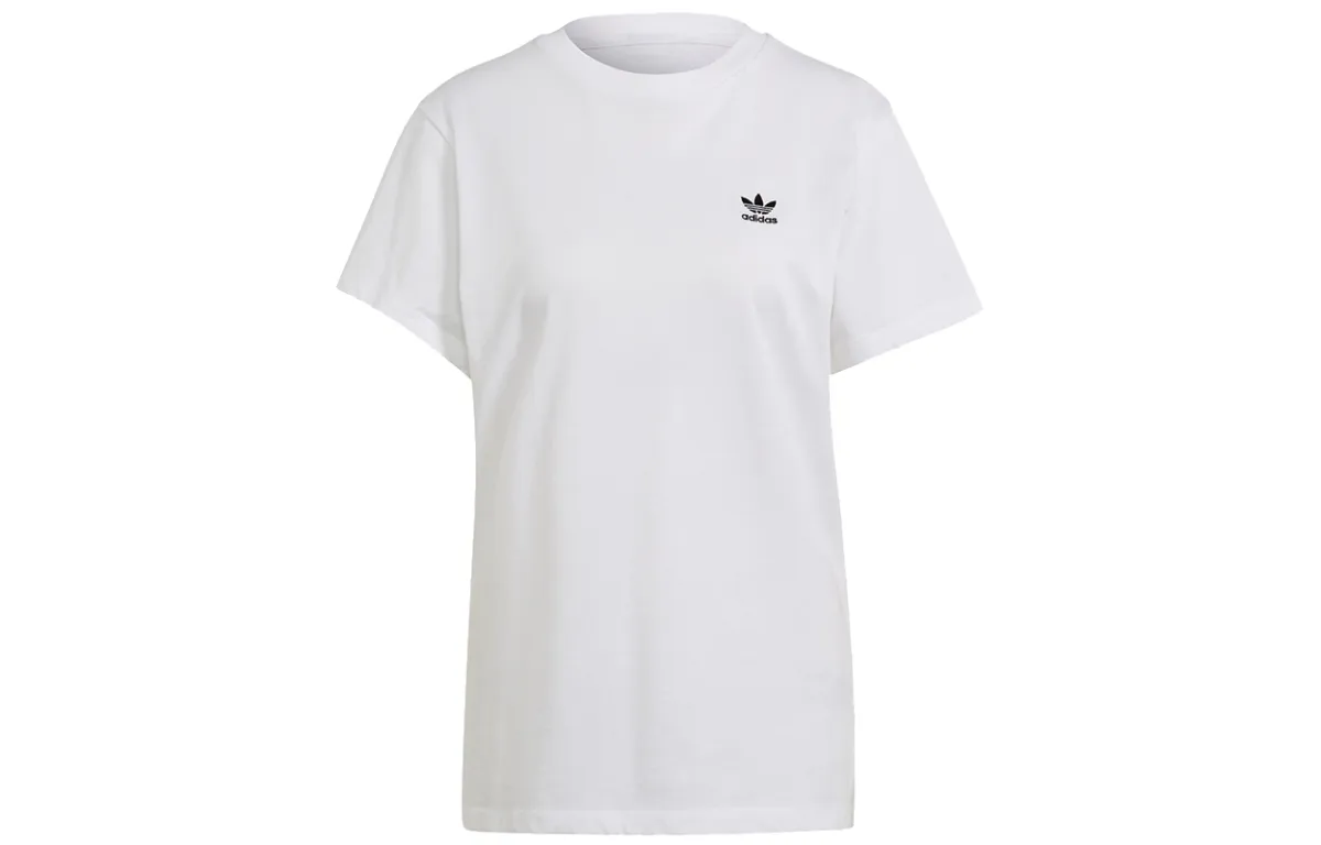 Adidas Originals Drop Shoulder Sleeve T Shirt Women's White