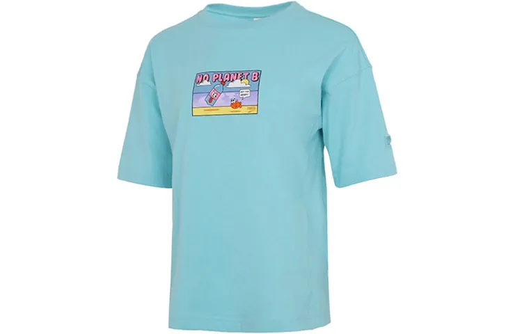 PUMA Downtown T-Shirts Women's Blue Crew Neck Moderate Other