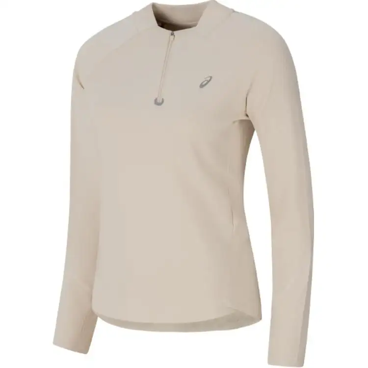 ASICS T Shirts Women's Beige Stand Collar Moderate