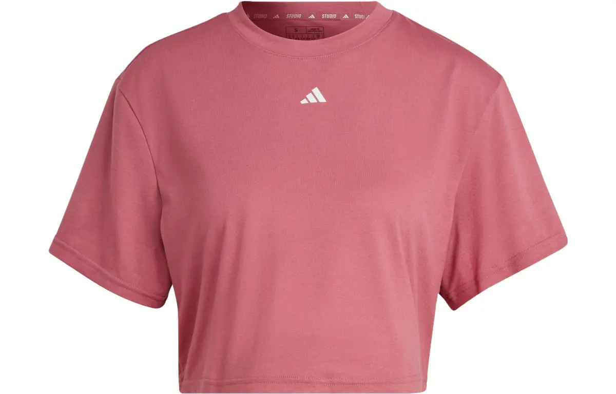 Adidas Crop Tops Women's Stratum Powder Crew Neck Moderate