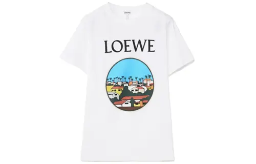 LOEWE T Shirts Women's White Crew Neck Moderate