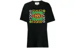 GUCCI T Shirts Women's Black Crew Neck Moderate Straight Fit