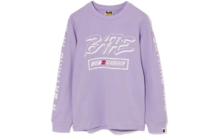 A BATHING APE Head Series T Shirts Women's Crew Neck Moderate Straight Fit