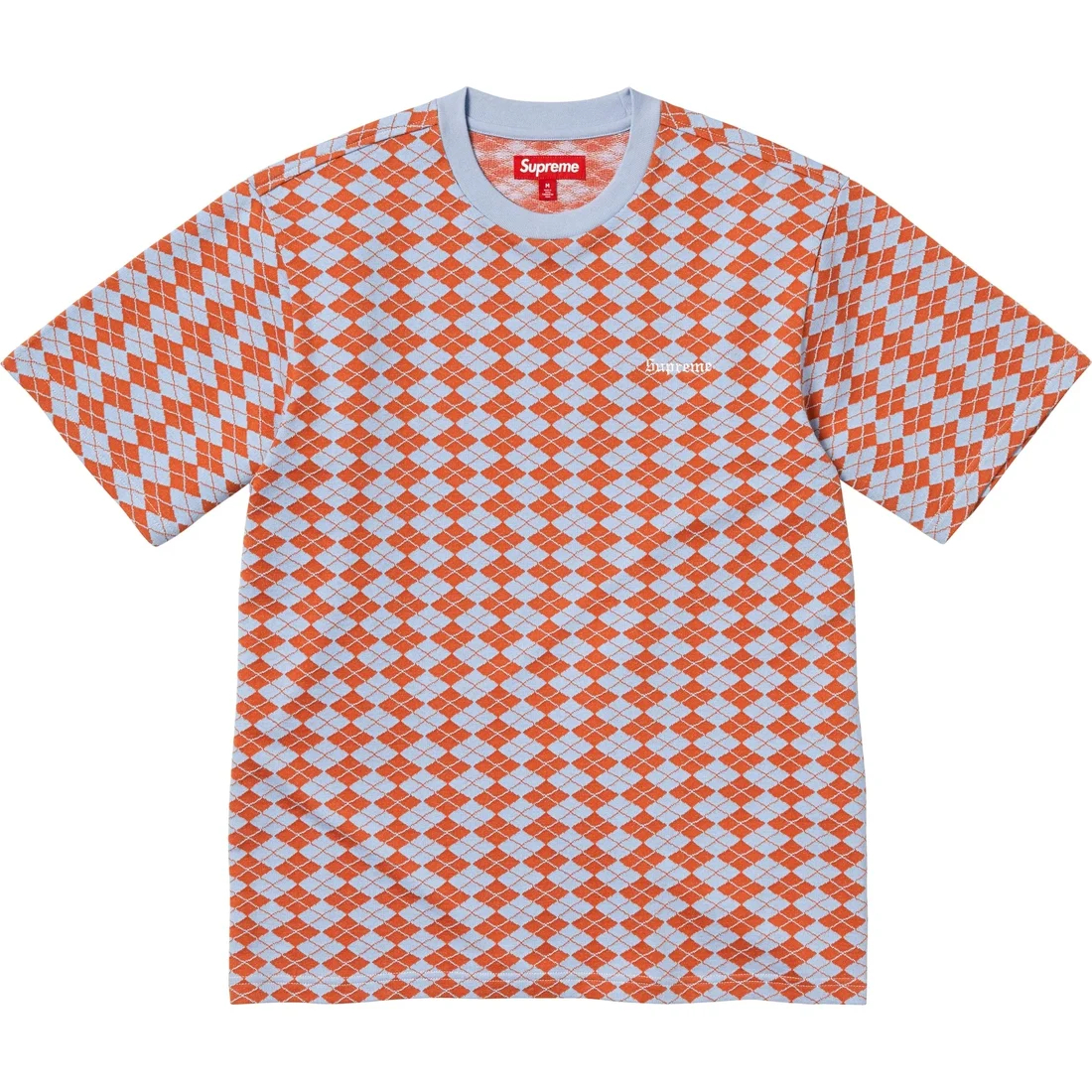 Футболка Supreme SS25 WEEK7 Diamond Jacquard S/S Top (черная)