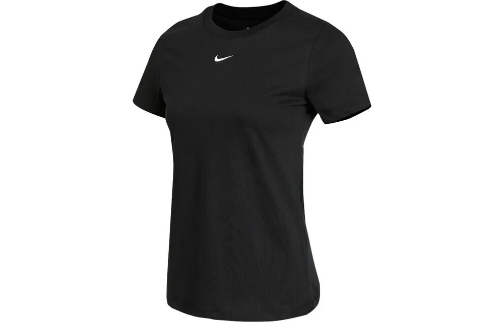 Nike T-Shirts Women's Black Crew Neck Moderate