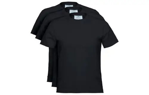 PRADA FW21 T Shirt Women's Set Of 3 Black