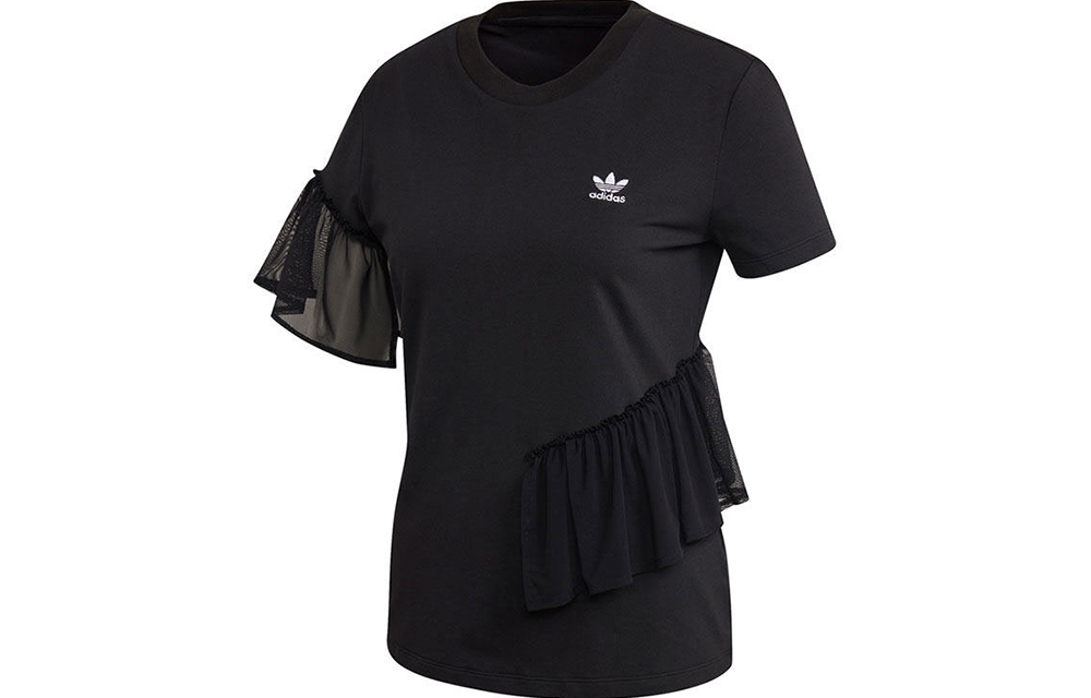 Женская футболка adidas originals Tulle Tee (черная) — фото 1
