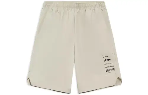 Li Ning Sports Life Collection Sports Shorts Men's Gray Linen