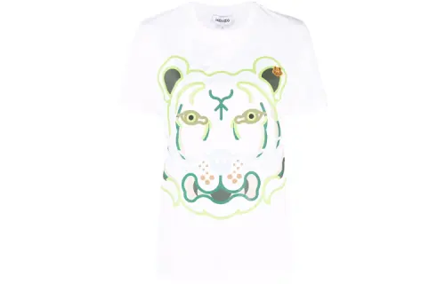 KENZO T Shirts Women's White Crew Neck Moderate