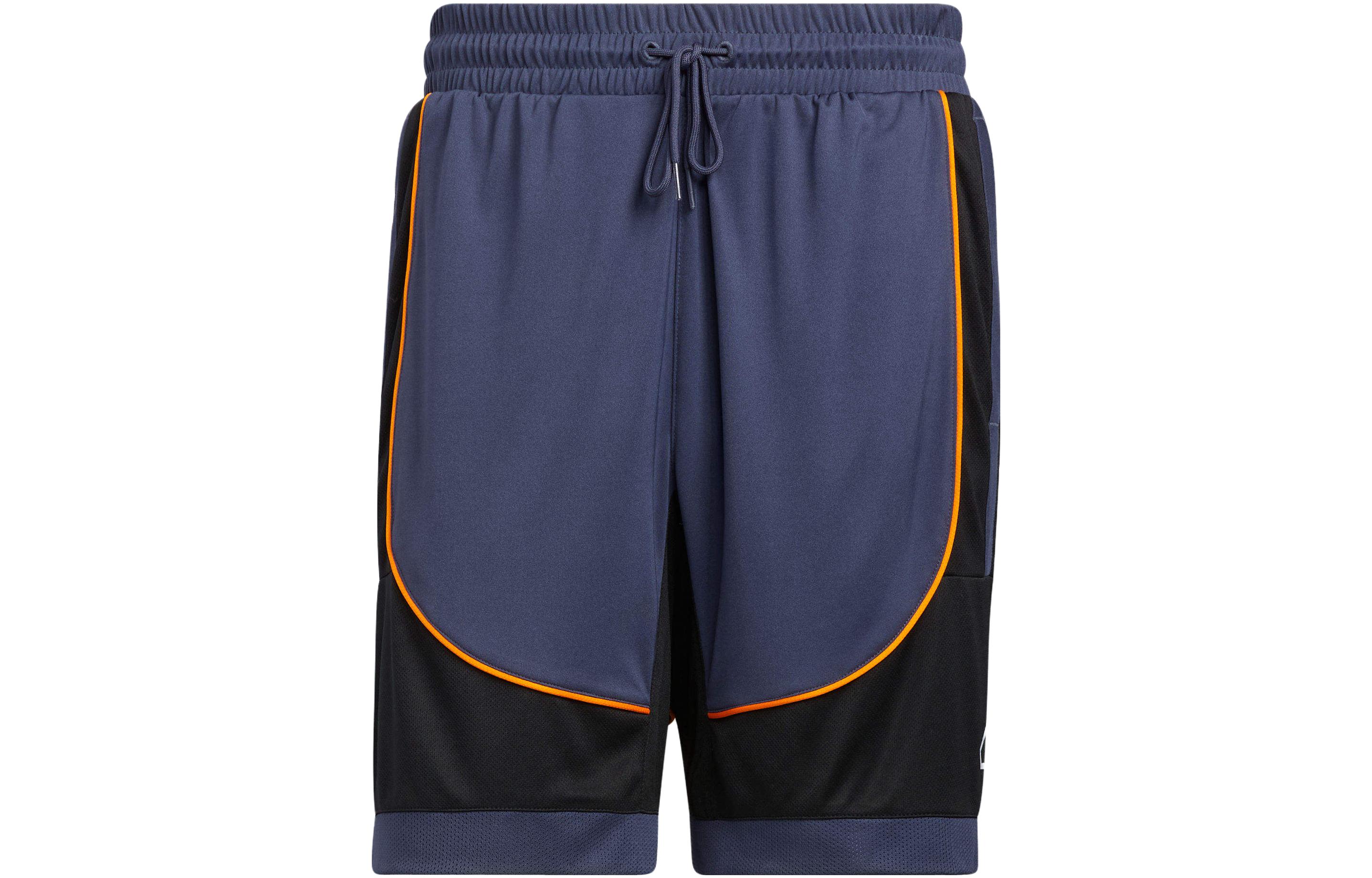 Adidas Basketball Shorts Men’s Dark Blue Moderate Straight Fit Pants