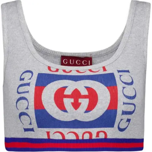 GUCCI Interlocking G-print Crop Top
