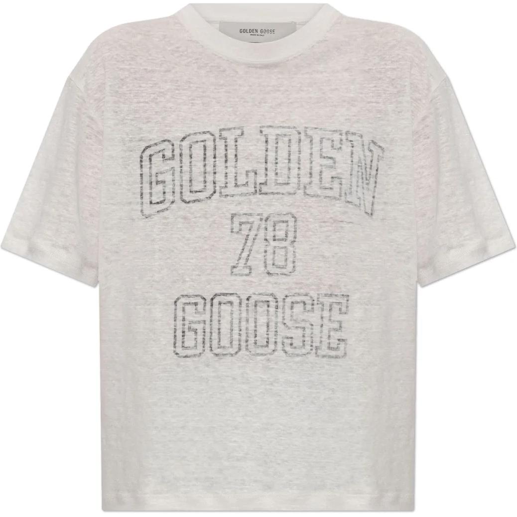 Женская футболка Golden Goose (овсяный)