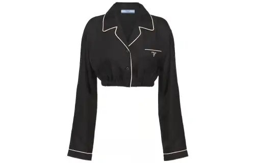 PRADA SS22 Crop Top Women's Black