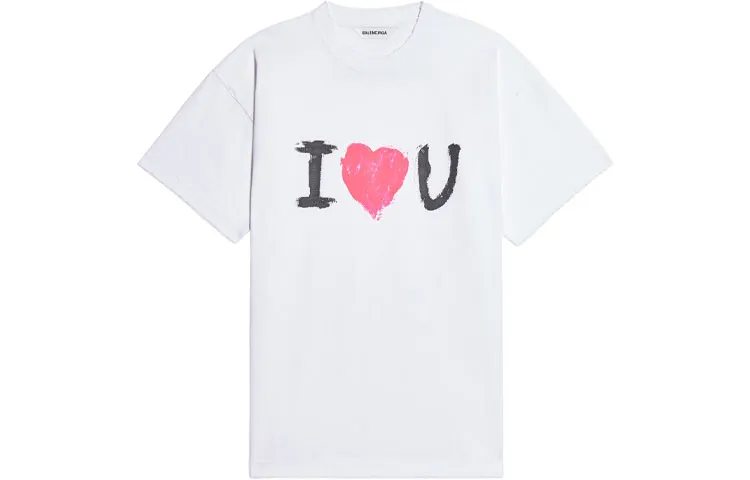 Balenciaga T Shirt Women's Regular Fit White