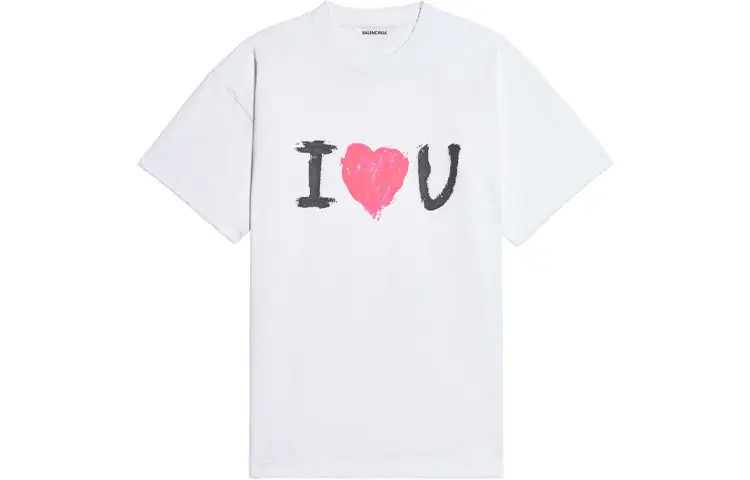 Balenciaga T Shirt Women's Regular Fit White