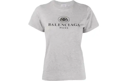 Balenciaga SS22 T Shirt Regular Fit Women's Gray