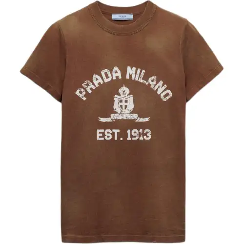 PRADA Logo print T shirt