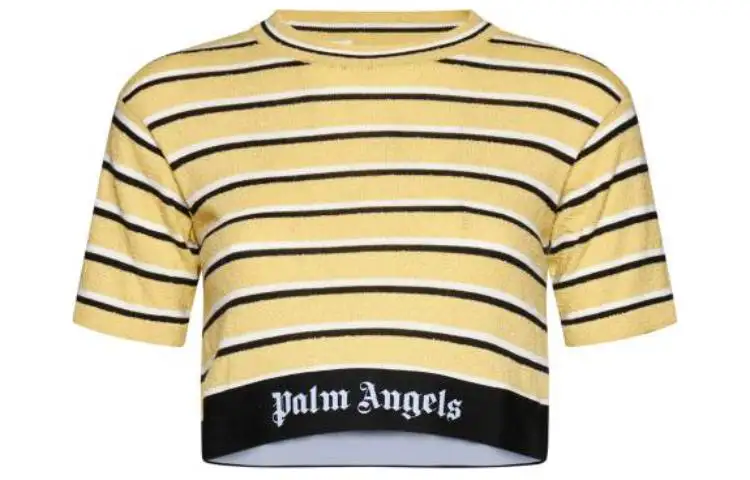 PALM ANGELS Crop Tops Women's Yellow