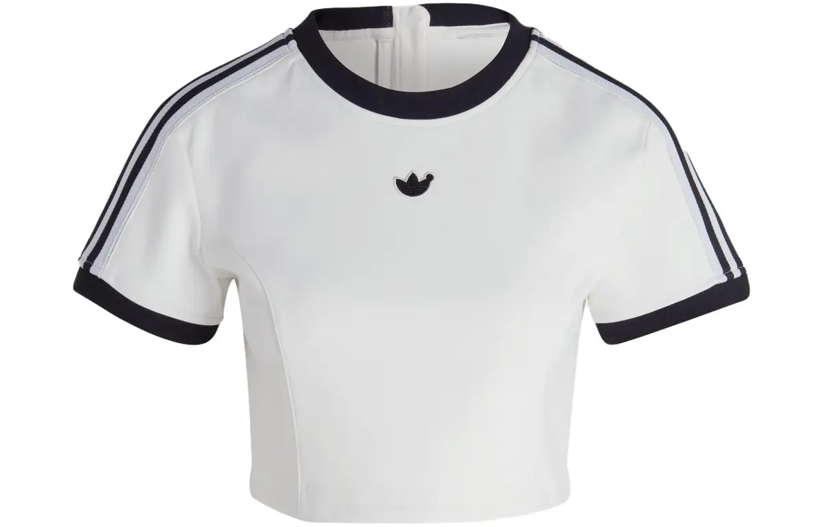 Adidas Originals BLUE VERSION CROP TEE Crop Top Women's White