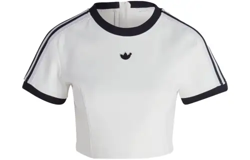 Adidas Originals BLUE VERSION CROP TEE Crop Top Women's White