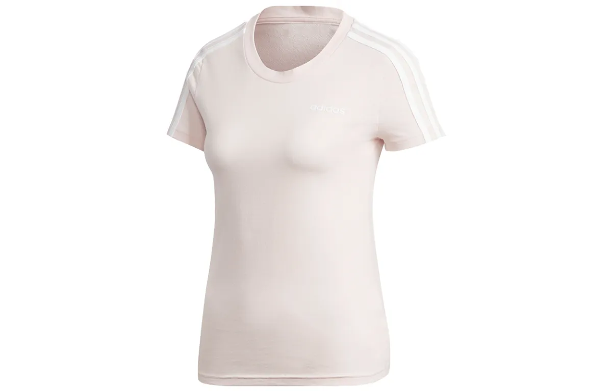Adidas T-Shirts Women's Pink Crew Neck Moderate Other