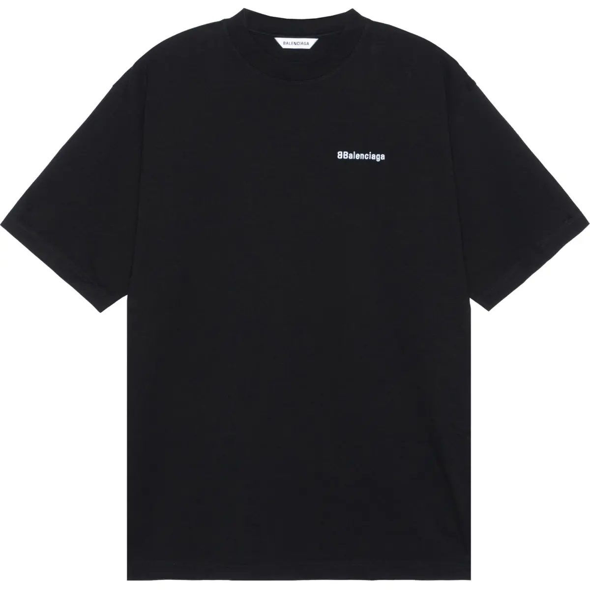 Balenciaga Drop Shoulder Sleeve T Shirt Women's Black