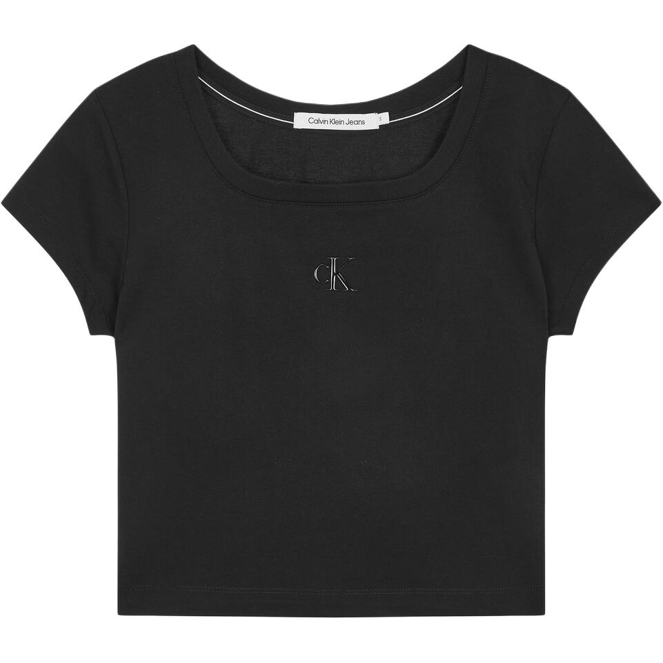 Женская футболка Calvin Klein Square Neck (черная)