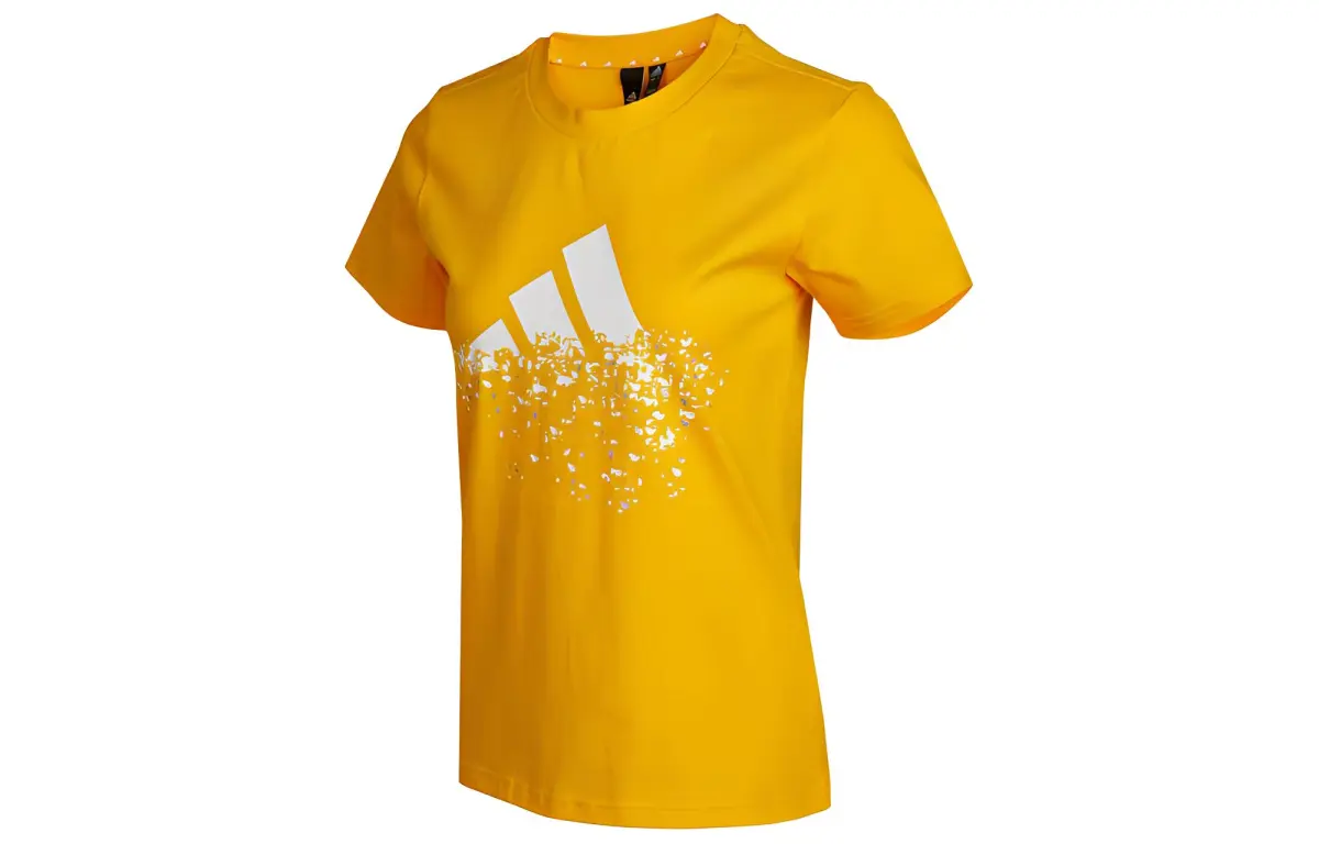 Adidas Set in Sleeve T Shirt Women's Yellow