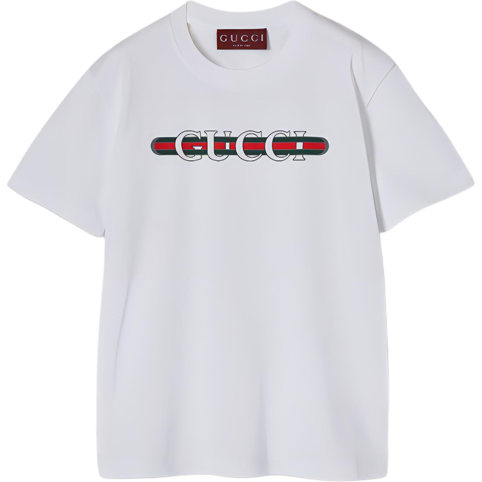 Женская футболка Gucci (белая)
