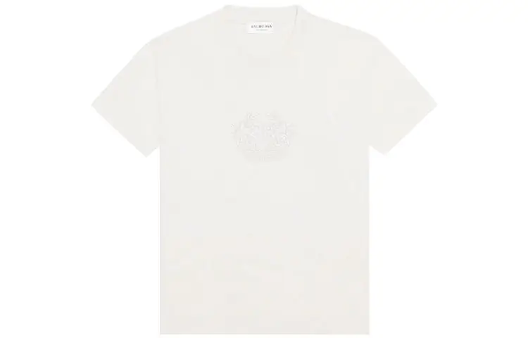 Balenciaga T Shirts Women's Gray Crew Neck Moderate