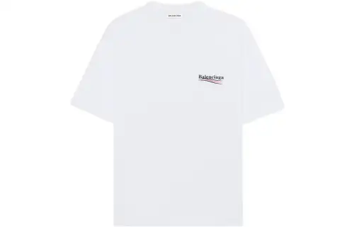 Balenciaga Drop Shoulder Sleeve T Shirt Women's White