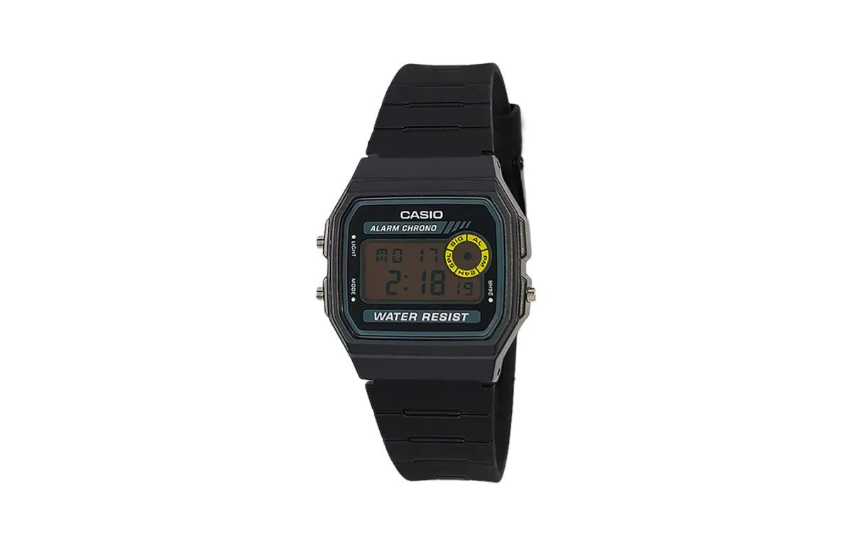 CASIO Custom Collection Quartz Movement Resin Strap Watch Men's Watches Black Dial