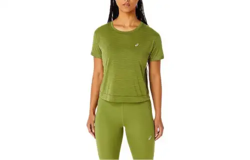 ASICS T Shirts Women's Matcha Crew Neck Moderate Other