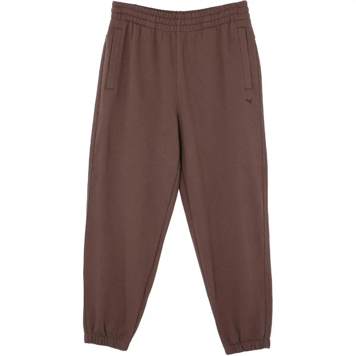 PUMA RETROKnit REVERIE PANTS Fleece Lined Thermal Soft Loose Fit Casual Pants Men's Coffee Brown