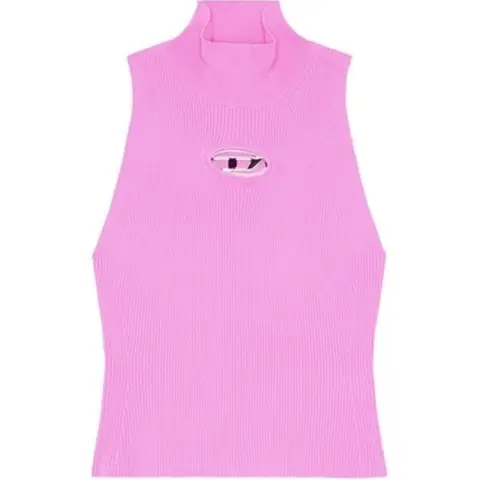 DIESEL M Onervax Ribbed Knit Turtleneck Top